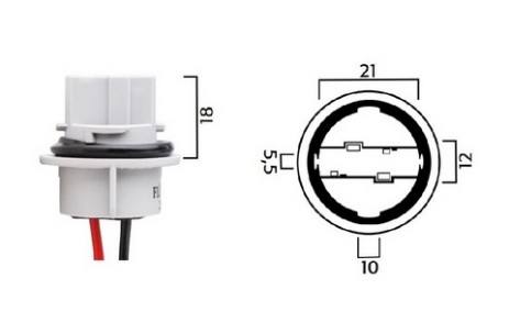 W3x16d SOCKET W21W